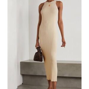 Toteme Maxi Esparza Dress Light Yellow